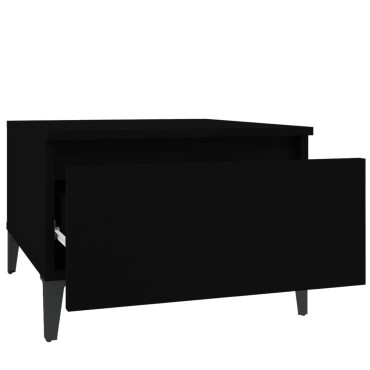 vidaXL Βοηθητικό Τραπέζι Μαύρο 50x46x35cm από Επεξεργασμένο Ξύλο 1 τεμ.