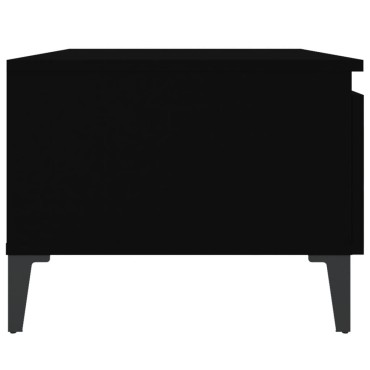 vidaXL Βοηθητικό Τραπέζι Μαύρο 50x46x35cm από Επεξεργασμένο Ξύλο 1 τεμ.
