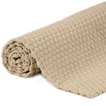 vidaXL Χαλί Ορθογώνιο Φυσικό 160x230cm Βαμβακερό