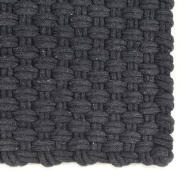 vidaXL Χαλί Ορθογώνιο Ανθρακί 160x230cm από Βαμβάκι
