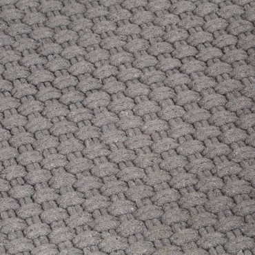 vidaXL Χαλί Ορθογώνιο Γκρι 120x180cm από Βαμβάκι