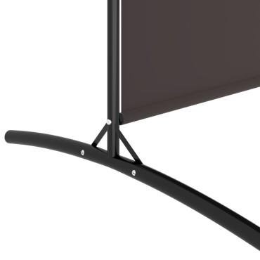 vidaXL Διαχωριστικό Δωματίου με 4 Πάνελ Καφέ 698x180cm από Ύφασμα 1 τεμ.