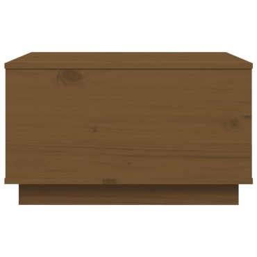 vidaXL Τραπεζάκι Σαλονιού Καφέ Μελί 60x50x35cm Μασίφ Ξύλο Πεύκου 1 τεμ.