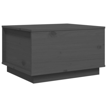 vidaXL Τραπεζάκι Σαλονιού Γκρι 60x50x35cm από Μασίφ Ξύλο Πεύκου 1 τεμ.