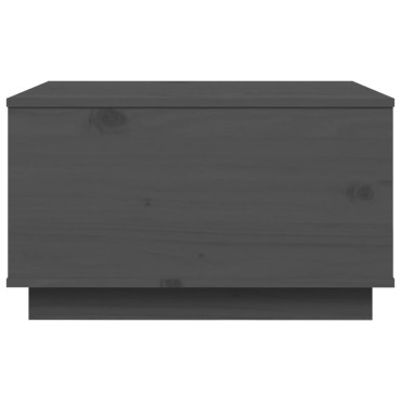vidaXL Τραπεζάκι Σαλονιού Γκρι 60x50x35cm από Μασίφ Ξύλο Πεύκου 1 τεμ.