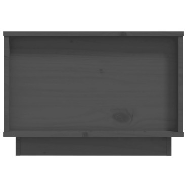 vidaXL Τραπεζάκι Σαλονιού Γκρι 60x50x35cm από Μασίφ Ξύλο Πεύκου 1 τεμ.