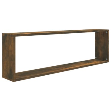 vidaXL Ραφιέρες Τοίχου Κύβοι 4 τεμ. Καπν. Δρυς 100x15x30cm Επεξ. Ξύλο