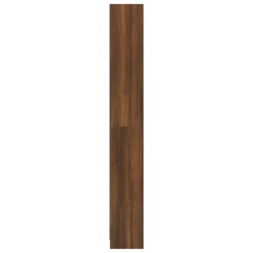 vidaXL Βιβλιοθήκη με 5 Ράφια Καφέ Δρυς 40x24x175cm Επεξεργ. Ξύλο 1 τεμ.