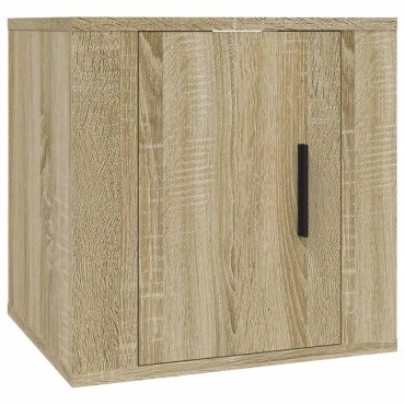 vidaXL Έπιπλο Τηλεόρασης Επιτοίχιο Sonoma Δρυς 40x34,5x40cm