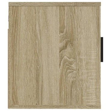 vidaXL Έπιπλο Τηλεόρασης Επιτοίχιο Sonoma Δρυς 40x34,5x40cm