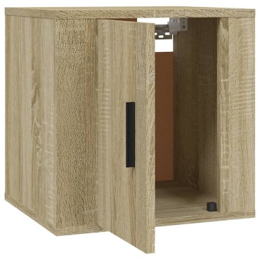 vidaXL Έπιπλο Τηλεόρασης Επιτοίχιο Sonoma Δρυς 40x34,5x40cm