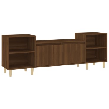 vidaXL Έπιπλο Τηλεόρασης Καφέ Δρυς 160x35x55cm Επεξεργασμένο Ξύλο
