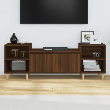 vidaXL Έπιπλο Τηλεόρασης Καφέ Δρυς 160x35x55cm Επεξεργασμένο Ξύλο