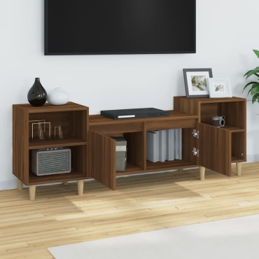 vidaXL Έπιπλο Τηλεόρασης Καφέ Δρυς 160x35x55cm Επεξεργασμένο Ξύλο