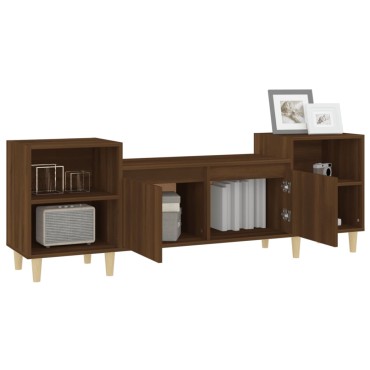 vidaXL Έπιπλο Τηλεόρασης Καφέ Δρυς 160x35x55cm Επεξεργασμένο Ξύλο