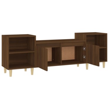 vidaXL Έπιπλο Τηλεόρασης Καφέ Δρυς 160x35x55cm Επεξεργασμένο Ξύλο