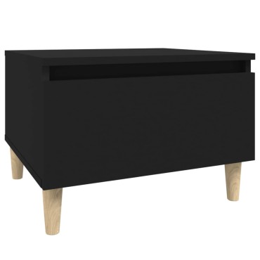 vidaXL Βοηθητικό Τραπέζι Μαύρο 50x46x35cm από Επεξεργασμένο Ξύλο 1 τεμ.