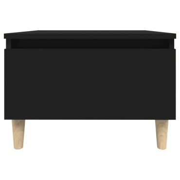 vidaXL Βοηθητικό Τραπέζι Μαύρο 50x46x35cm από Επεξεργασμένο Ξύλο 1 τεμ.