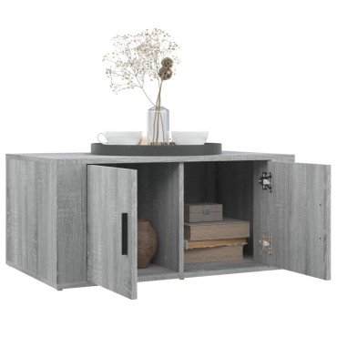 vidaXL Τραπεζάκι Σαλονιού Γκρι Sonoma 80x50x36cmΕπεξεργασμένο Ξύλο 1 τεμ.