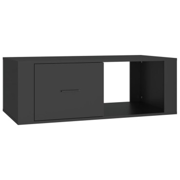 vidaXL Τραπεζάκι Σαλονιού Μαύρο 100x50,5x35cm Επεξεργασμένο Ξύλο 1 τεμ.