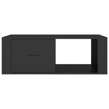 vidaXL Τραπεζάκι Σαλονιού Μαύρο 100x50,5x35cm Επεξεργασμένο Ξύλο 1 τεμ.