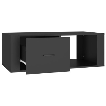 vidaXL Τραπεζάκι Σαλονιού Μαύρο 100x50,5x35cm Επεξεργασμένο Ξύλο 1 τεμ.