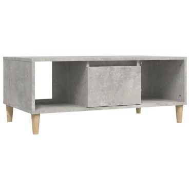 vidaXL Τραπεζάκι Σαλονιού Γκρι Σκυρ. 90x50x36,5cm Επεξεργ. Ξύλο 1 τεμ.