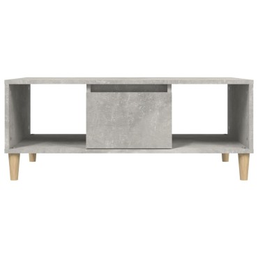 vidaXL Τραπεζάκι Σαλονιού Γκρι Σκυρ. 90x50x36,5cm Επεξεργ. Ξύλο 1 τεμ.
