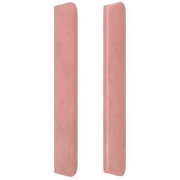 vidaXL Κεφαλάρι με Πτερύγια Ροζ 103x16x118/128cmΒελούδινο 1 τεμ.