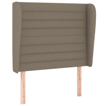 vidaXL Κρεβάτι Boxspring με Στρώμα Taupe 90x190 εκ.Υφασμάτινο
