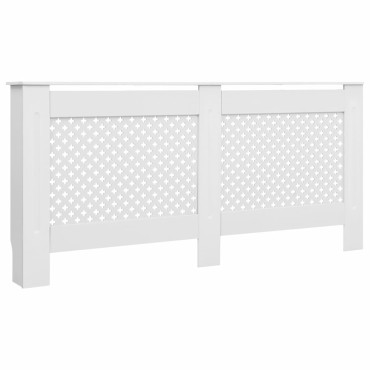 vidaXL Καλύμματα Καλοριφέρ 2 τεμ. Λευκά 172 x 19 x 81,5 εκ. από MDF