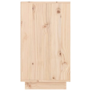 vidaXL Παπουτσοθήκη 110x34 x61cm από Μασίφ Ξύλο Πεύκου