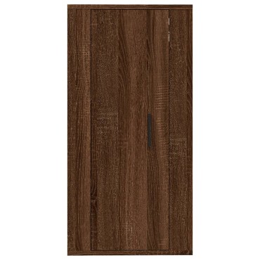 vidaXL Έπιπλο Τηλεόρασης Επιτοίχιο Καφέ Δρυς 40x34,5x80cm
