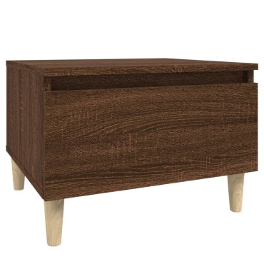 vidaXL Τραπέζι Βοηθητικό Καφέ Δρυς 50x46x35cm Επεξεργασμένο Ξύλο 1 τεμ.