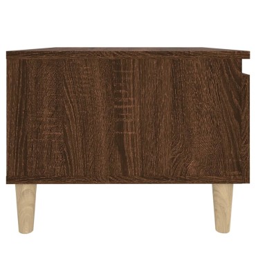vidaXL Τραπέζι Βοηθητικό Καφέ Δρυς 50x46x35cm Επεξεργασμένο Ξύλο 1 τεμ.