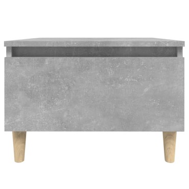 vidaXL Τραπέζι Βοηθητικό Γκρι Σκυροδ. 50x46x35cm Επεξεργασμένο Ξύλο 1 τεμ.
