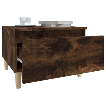 vidaXL Βοηθητικό Τραπέζι Καπνιστή Δρυς 50x46x35cm Επεξεργασμένο Ξύλο 1 τεμ.
