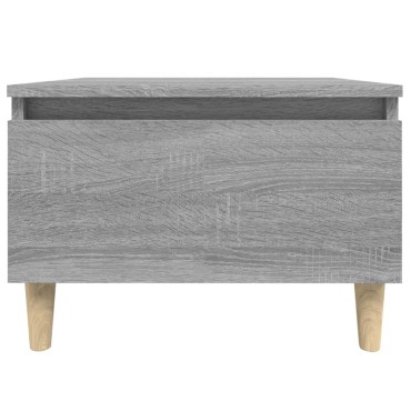 vidaXL Τραπέζι Βοηθητικό Γκρι Sonoma 50x46x35cm Επεξεργασμένο Ξύλο 1 τεμ.