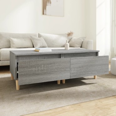 vidaXL Τραπεζάκια Σαλονιού 2 τεμ. Γκρι Sonoma 50x46x35cm Επεξ. Ξύλο