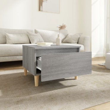vidaXL Τραπεζάκια Σαλονιού 2 τεμ. Γκρι Sonoma 50x46x35cm Επεξ. Ξύλο