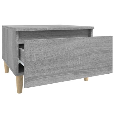 vidaXL Τραπεζάκια Σαλονιού 2 τεμ. Γκρι Sonoma 50x46x35cm Επεξ. Ξύλο