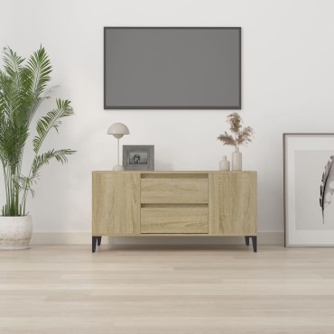 vidaXL Έπιπλο Τηλεόρασης Sonoma Δρυς 102x44,5x50cm Επεξ. Ξύλο