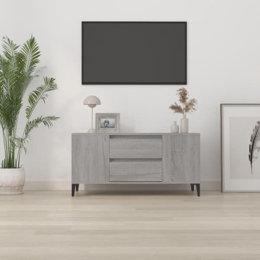 vidaXL Έπιπλο Τηλεόρασης Γκρι Sonoma 102x44,5x50cm από Επεξεργ. Ξύλο