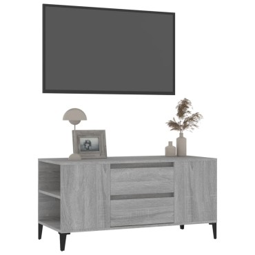 vidaXL Έπιπλο Τηλεόρασης Γκρι Sonoma 102x44,5x50cm από Επεξεργ. Ξύλο