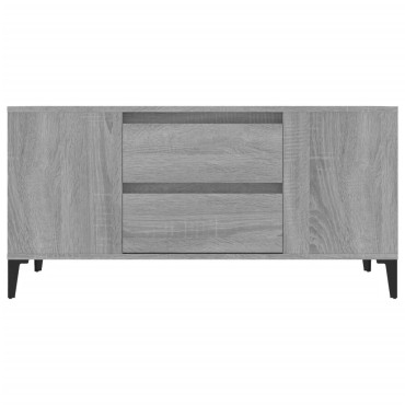 vidaXL Έπιπλο Τηλεόρασης Γκρι Sonoma 102x44,5x50cm από Επεξεργ. Ξύλο