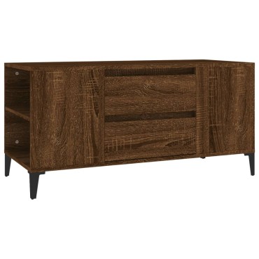 vidaXL Έπιπλο Τηλεόρασης Καφέ Δρυς 102x44,5x50cm Επεξεργασμένο Ξύλο