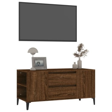 vidaXL Έπιπλο Τηλεόρασης Καφέ Δρυς 102x44,5x50cm Επεξεργασμένο Ξύλο