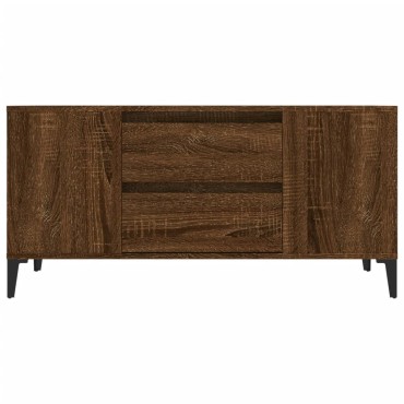 vidaXL Έπιπλο Τηλεόρασης Καφέ Δρυς 102x44,5x50cm Επεξεργασμένο Ξύλο