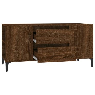 vidaXL Έπιπλο Τηλεόρασης Καφέ Δρυς 102x44,5x50cm Επεξεργασμένο Ξύλο