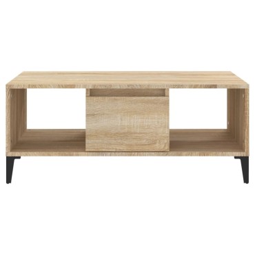 vidaXL Τραπεζάκι Σαλονιού Sonoma Δρυς 90x50x36,5cm Επεξεργασμ. Ξύλο 1 τεμ.